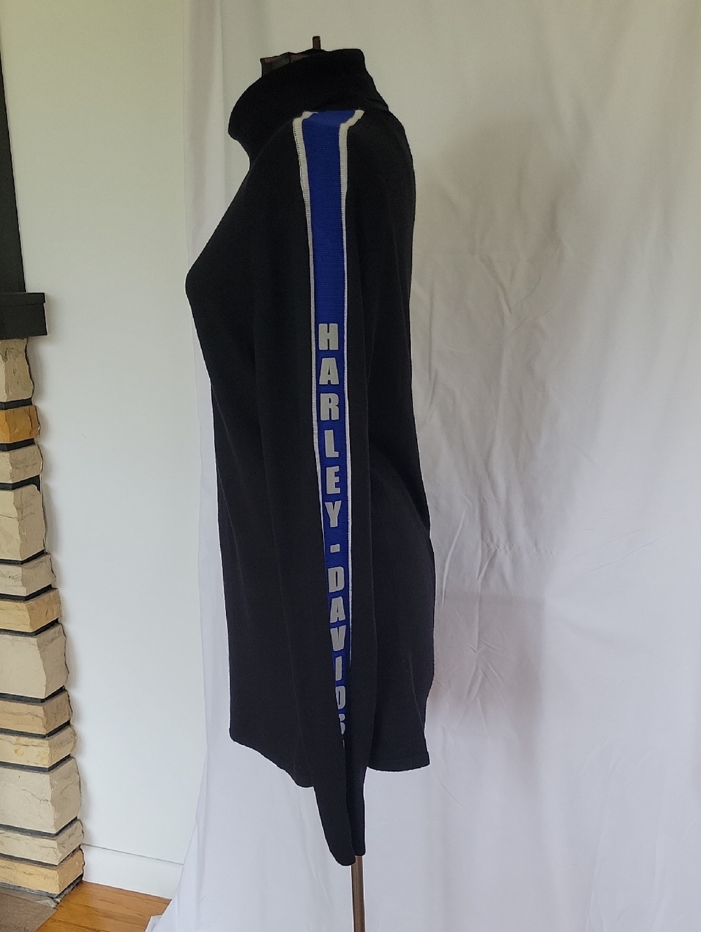 Harley-Davidson Sweater, XL, Black/Blue/White,Vintage